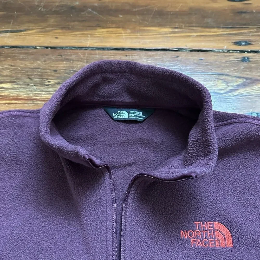 The North Face Pullover M/Adult Maroon 1/4 Zip Fleece Lightweight